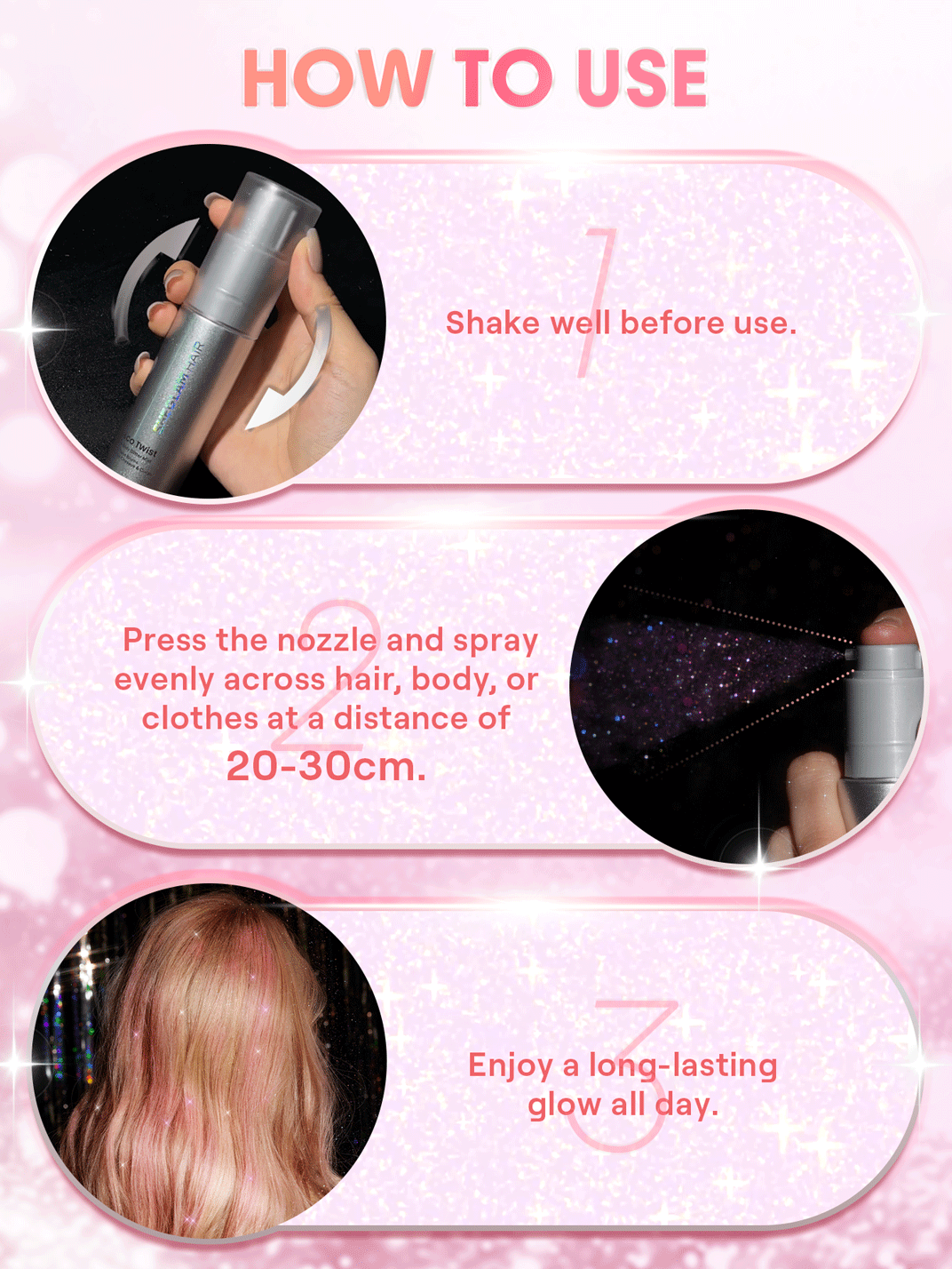 SHEGLAM Disco Twist Hair & Body Glitter Mist