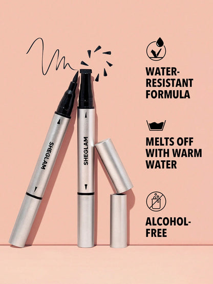 SHEGLAM Wing It Waterproof Liner Duo – Black