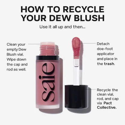 Saie Beauty Dew Blush Liquid Cream Blush