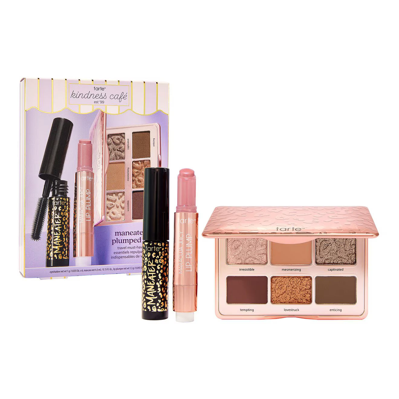 Tarte Cosmetics Kindness Café Maneater Plumped Up Travel Must‑Haves Set
