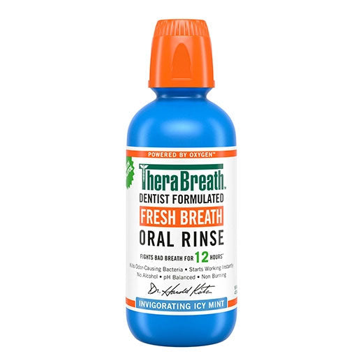 TheraBreath Fresh Breath Oral Rinse – Invigorating Icy Mint