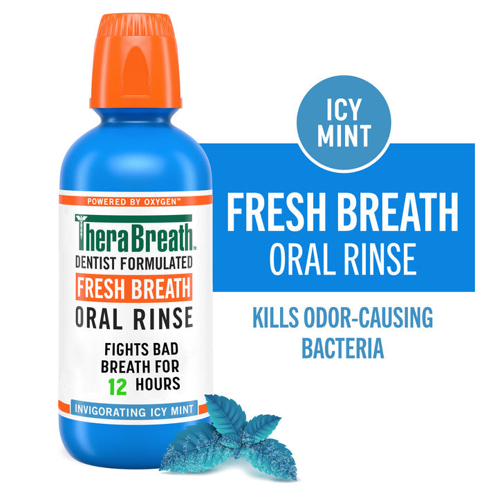 TheraBreath Fresh Breath Oral Rinse – Invigorating Icy Mint