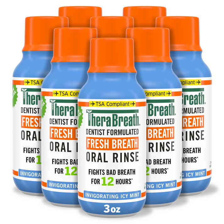 TheraBreath Fresh Breath Oral Rinse – Invigorating Icy Mint