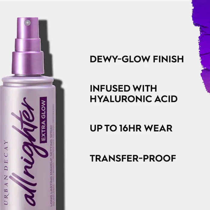 Urban Decay All Nighter Extra Glow Long‑Lasting Makeup Setting Spray
