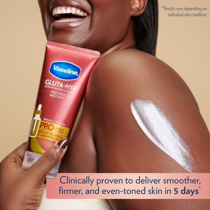Vaseline Healthy Bright Gluta-Hya Serum Burst Lotion Pro-Age Restore