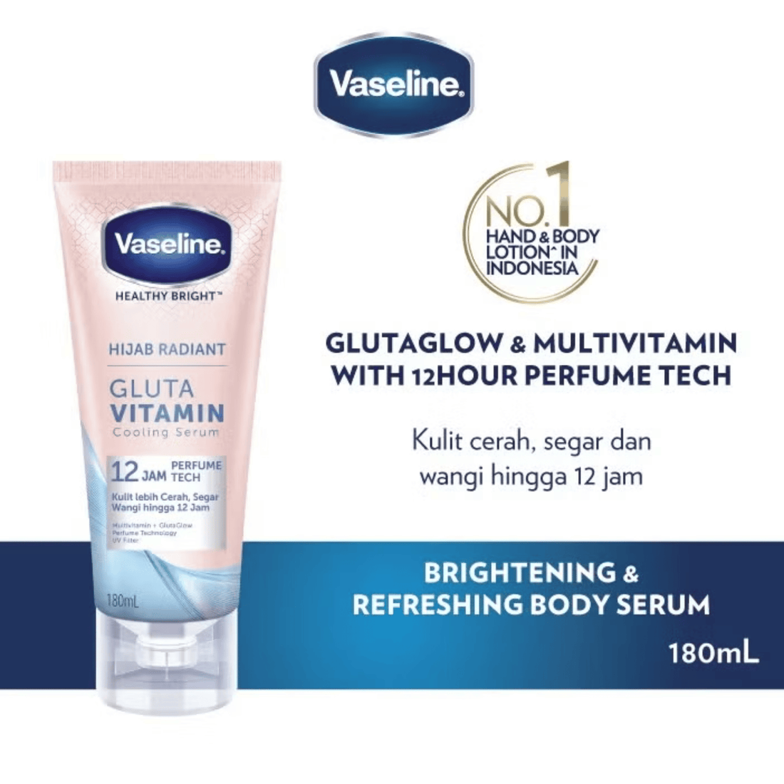 Vaseline Healthy Bright Hijab Radiant Gluta Vitamin Cooling Serum