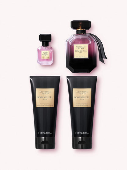 Victoria’s Secret Bombshell Oud EDP 4‑Piece Gift Set for Women