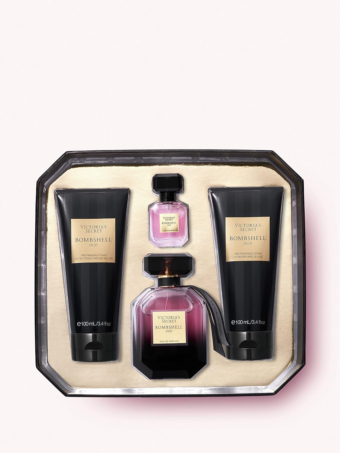 Victoria’s Secret Bombshell Oud EDP 4‑Piece Gift Set for Women