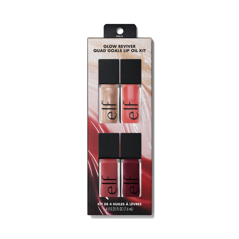 e.l.f. Cosmetics Glow Reviver Quad Goals Lip Oil Kit