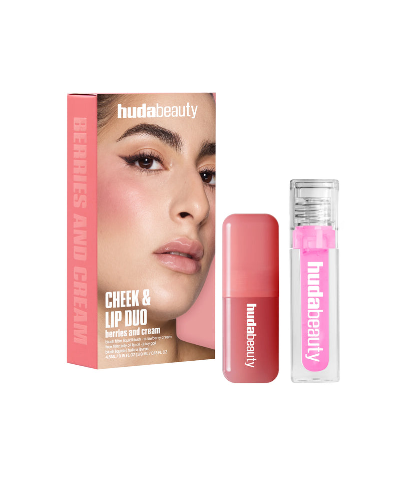 Huda Beauty Cheek & Lip Duo – Berries And Cream