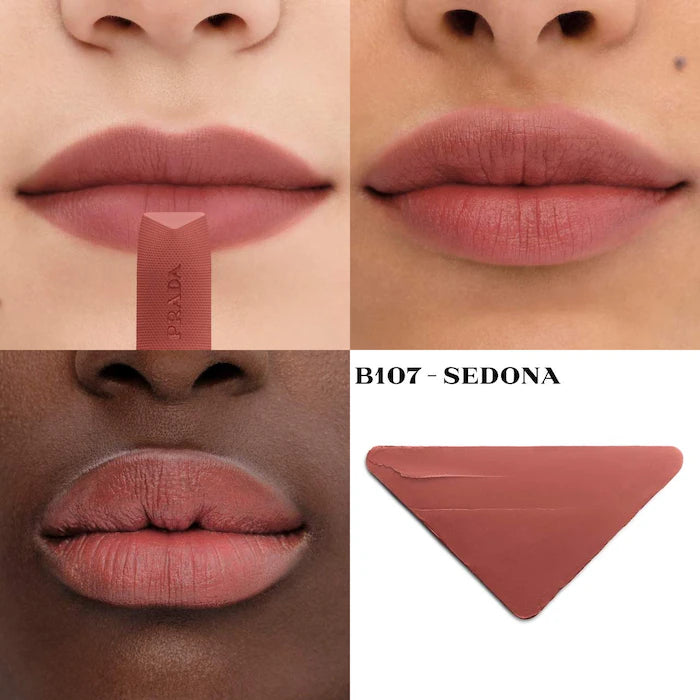 Prada Beauty Monochrome Soft Matte Refillable Lipstick – B107 Sedona