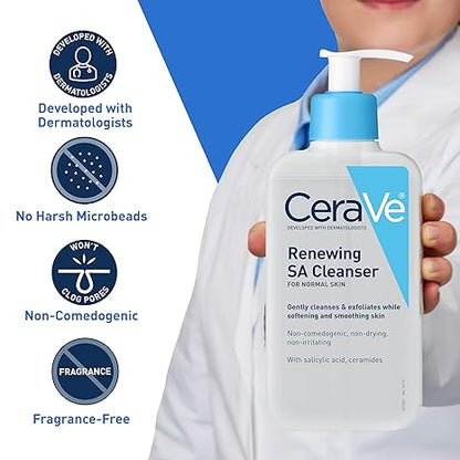 CeraVe Renewing SA Cleanser Normal Skin Exfoliating