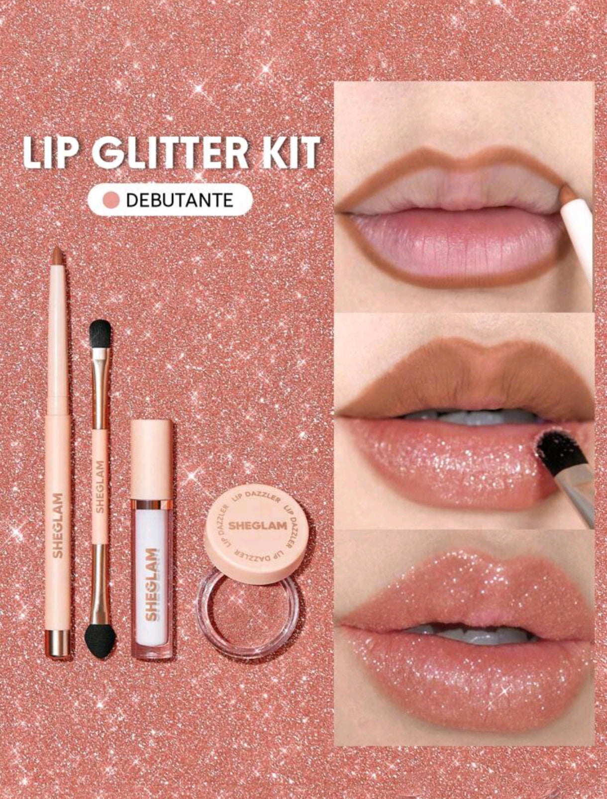 SHEGLAM Lip Dazzler Glitter Kit