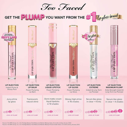 Too faced lip injection secure the bag