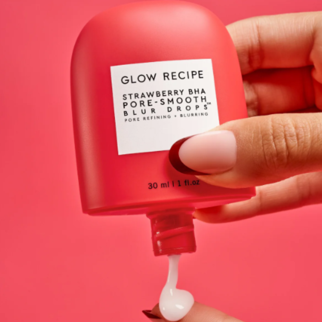 Glow Recipe | Strawberry BHA Pore-Smooth Blur Drops