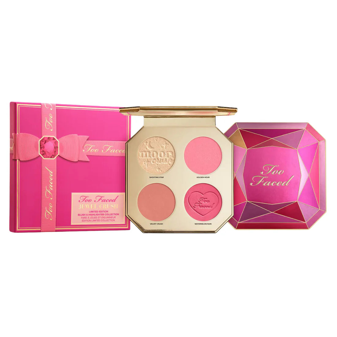 Two Faced Jewel Crush Blush &amp; Highlighter Face Palette