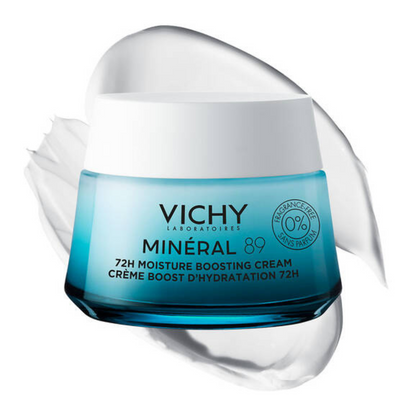 Vichy | Innovation | Mineral 89 | 72H Moisture Boosting Cream | Fragrance Free | Pure Hyaluronic Acid + Minerals