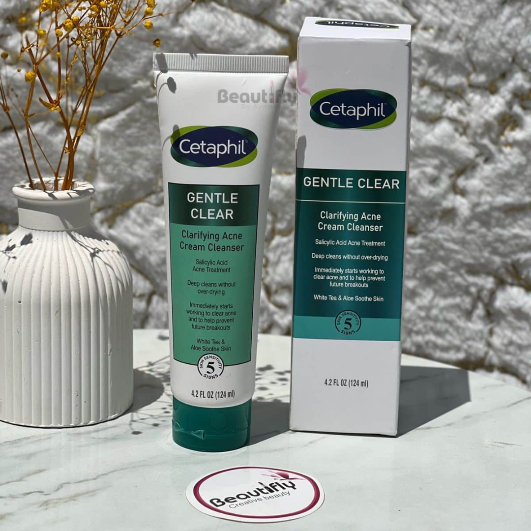 Cetaphil | Gentle Clear | Clarifying Acne Cream Cleanser | Salicylic Acid Acne Treatment