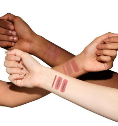 Huda Beauty Lip Trio Set – Lip Contour Pink Brown + Matte Lipstick Interview + Liquid Lipstick Bombshell