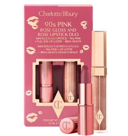 Charlotte Tilbury - K.I.S.S.I.N.G Lipstick and Lip Gloss Duos - 90’s PINK