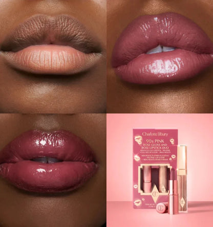 Charlotte Tilbury - K.I.S.S.I.N.G Lipstick and Lip Gloss Duos - 90’s PINK
