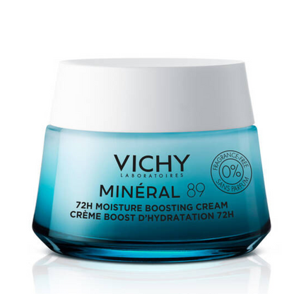 Vichy | Innovation | Mineral 89 | 72H Moisture Boosting Cream | Fragrance Free | Pure Hyaluronic Acid + Minerals