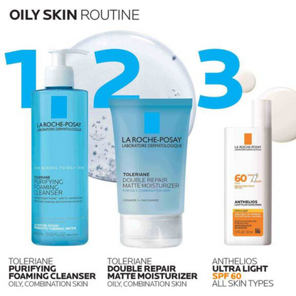 La Roche Posay | Preebiotic Skin Care | Toleriane Double Repair Matte Moisturizer | For Oily, Combination Skin