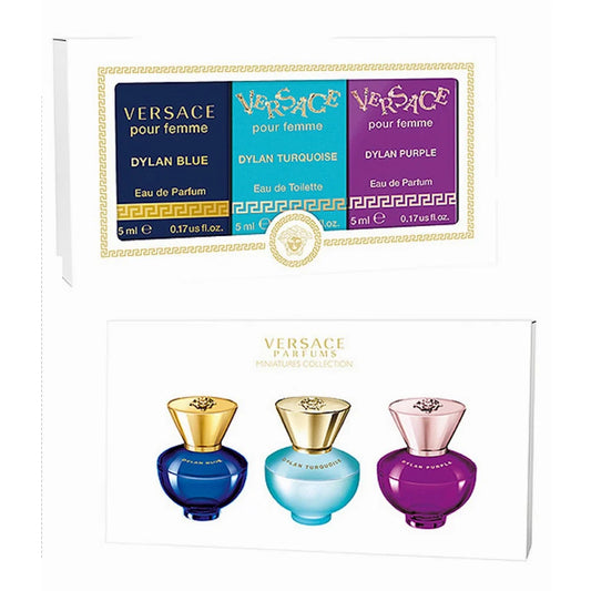 Versace Women’s Mini Dylan Trio Fragrance Set (3 x 5ml)