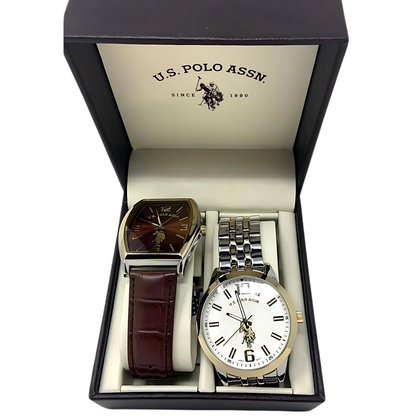 U. S. Polo Assn | Men's Watch Set Metal