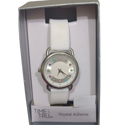 Time and Tru Crystal Accents Ladies Watch