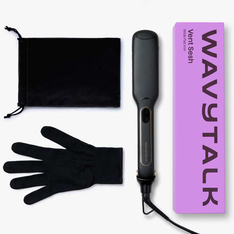 Wavytalk Wet to Straight Hair Straightener, 1.75″ Wide Vent Sesh Flat Iron