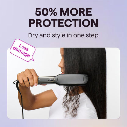 Wavytalk Wet to Straight Hair Straightener, 1.75″ Wide Vent Sesh Flat Iron