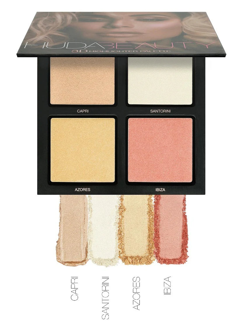 HUDA BEAUTY 3D HIGHLIGHTER PALETTE PINK SAND