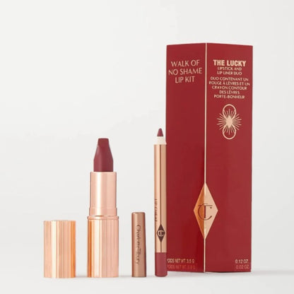 CHARLOTE-TILBURY LIPSTICK & LIP LINER DUO "WALK OF NO SHAME"