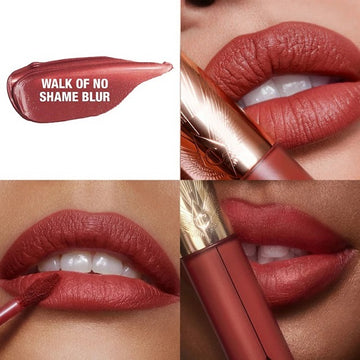 CHARLOTTE TILBURY - Airbrush Flawless Matte Lip Blur Liquid Lipstick - Walk Of No Shame Blu