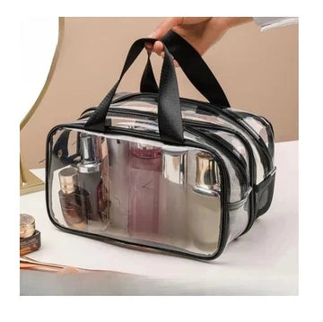 Stylish Dual-Zip Cosmetic Storage Bag