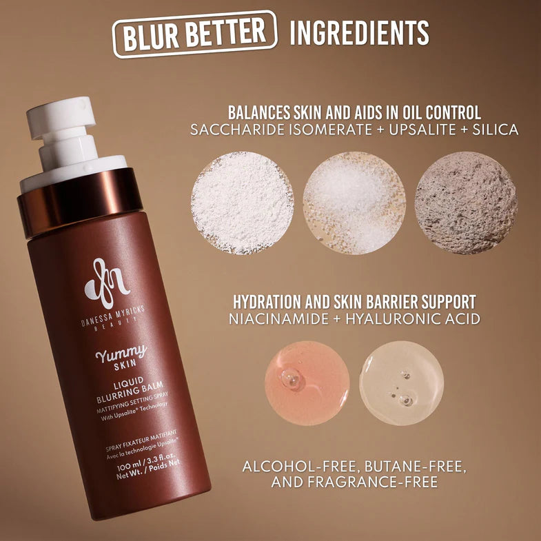 Danessa Myricks Beauty Yummy Skin Liquid Blurring Balm Mattifying Setting Spray