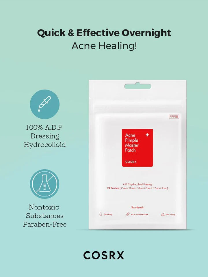 COSRX Acne Pimple Master Patch (24 Patches) – Hydrocolloid Spot Treatment