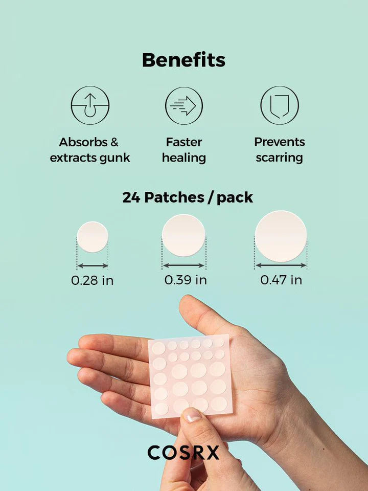 COSRX Acne Pimple Master Patch (24 Patches) – Hydrocolloid Spot Treatment
