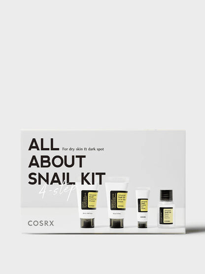 COSRX All About Snail 4-Step Skincare Kit – Repair, Hydrate & Glow