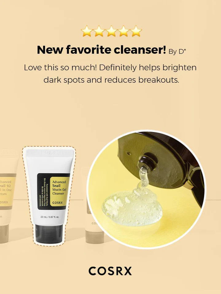 COSRX All About Snail 4-Step Skincare Kit – Repair, Hydrate & Glow