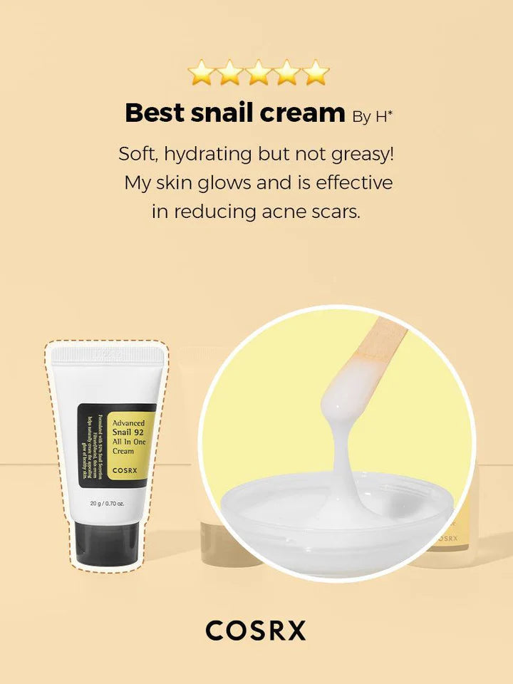 COSRX All About Snail 4-Step Skincare Kit – Repair, Hydrate & Glow