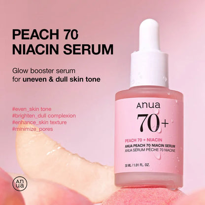 Anua Peach 70% Niacinamide Serum – Brightening & Pore-Refining Face Serum