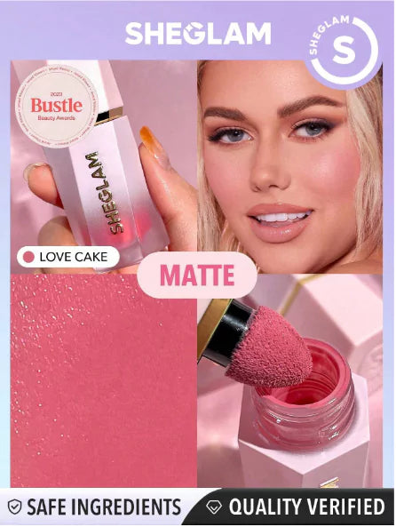 SHE GLAM-COLOR BLOOM LIQUID BLUSH MATTE FINISH