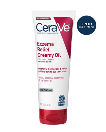 CeraVe Eczema Creamy Oil – Moisturizing Cream for Dry, Sensitive Skin