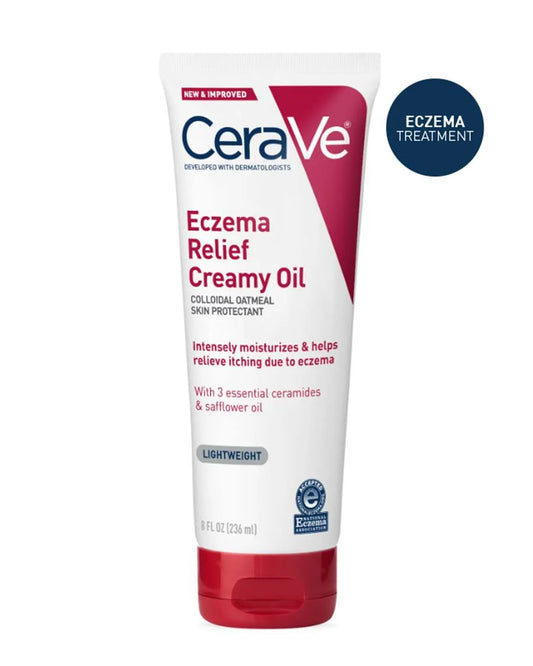 CeraVe Eczema Creamy Oil – Moisturizing Cream for Dry, Sensitive Skin