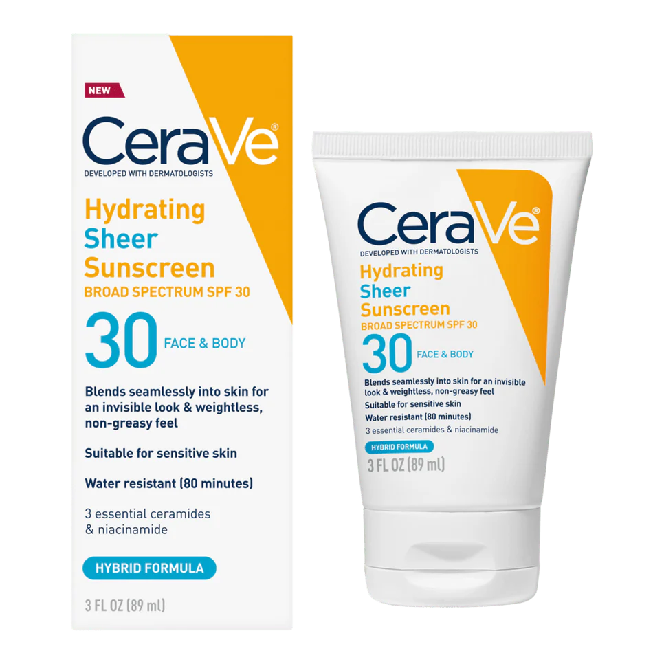 CeraVe Hydrating Mineral Body Sunscreen Spf 50
