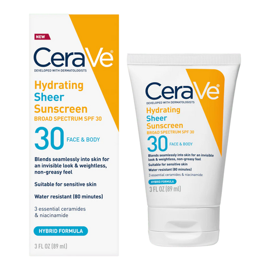 CeraVe Hydrating Mineral Body Sunscreen Spf 50