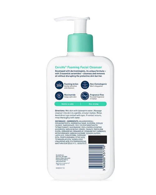 Cerave Foaming Facial Cleanser Normal to oily Skin