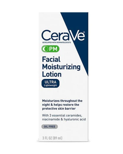 CeraVe PM Facial Moisturizing Lotion - Ultra Lightweight